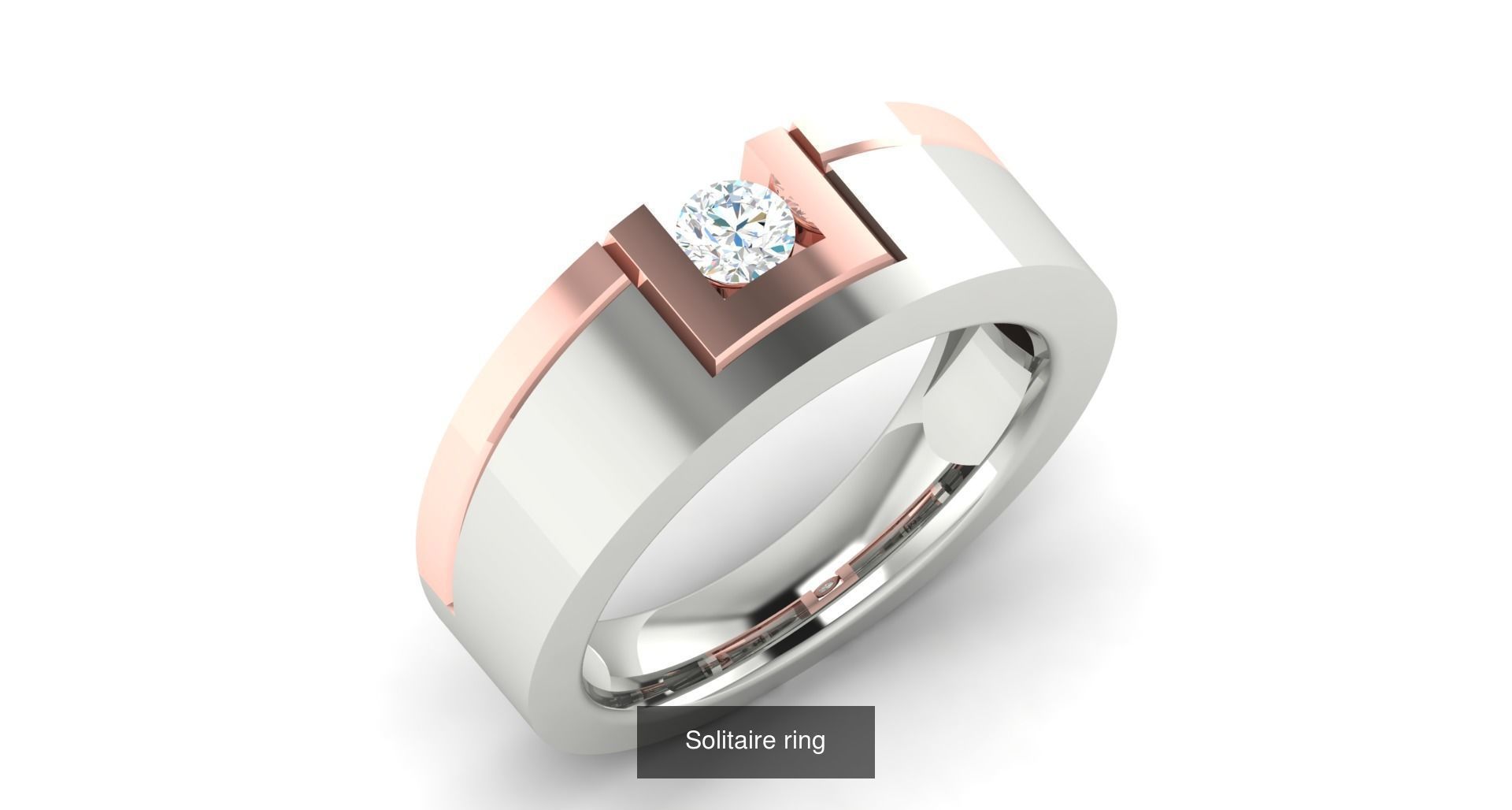 204 Solitaire ring 3D Model Collection_78