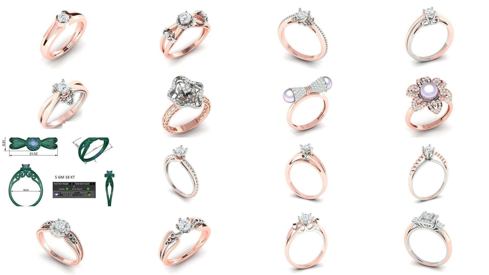 204 Solitaire ring 3D Model Collection_17