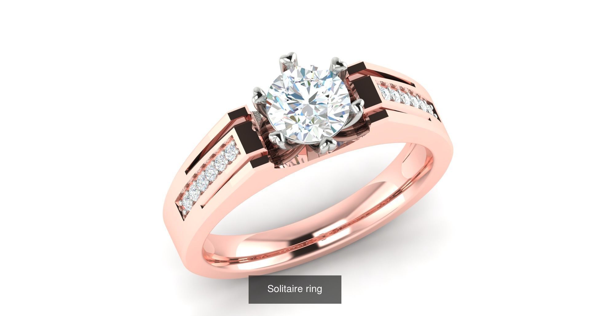 204 Solitaire ring 3D Model Collection_72