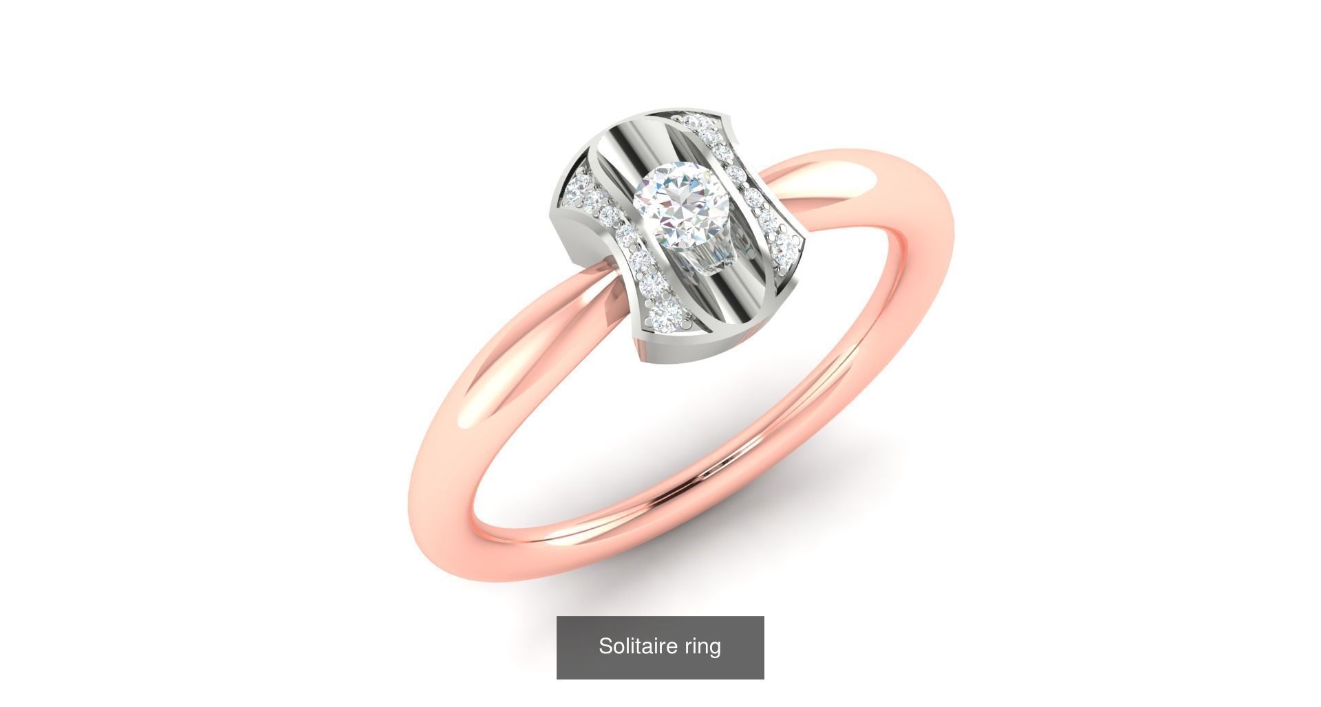 204 Solitaire ring 3D Model Collection_212