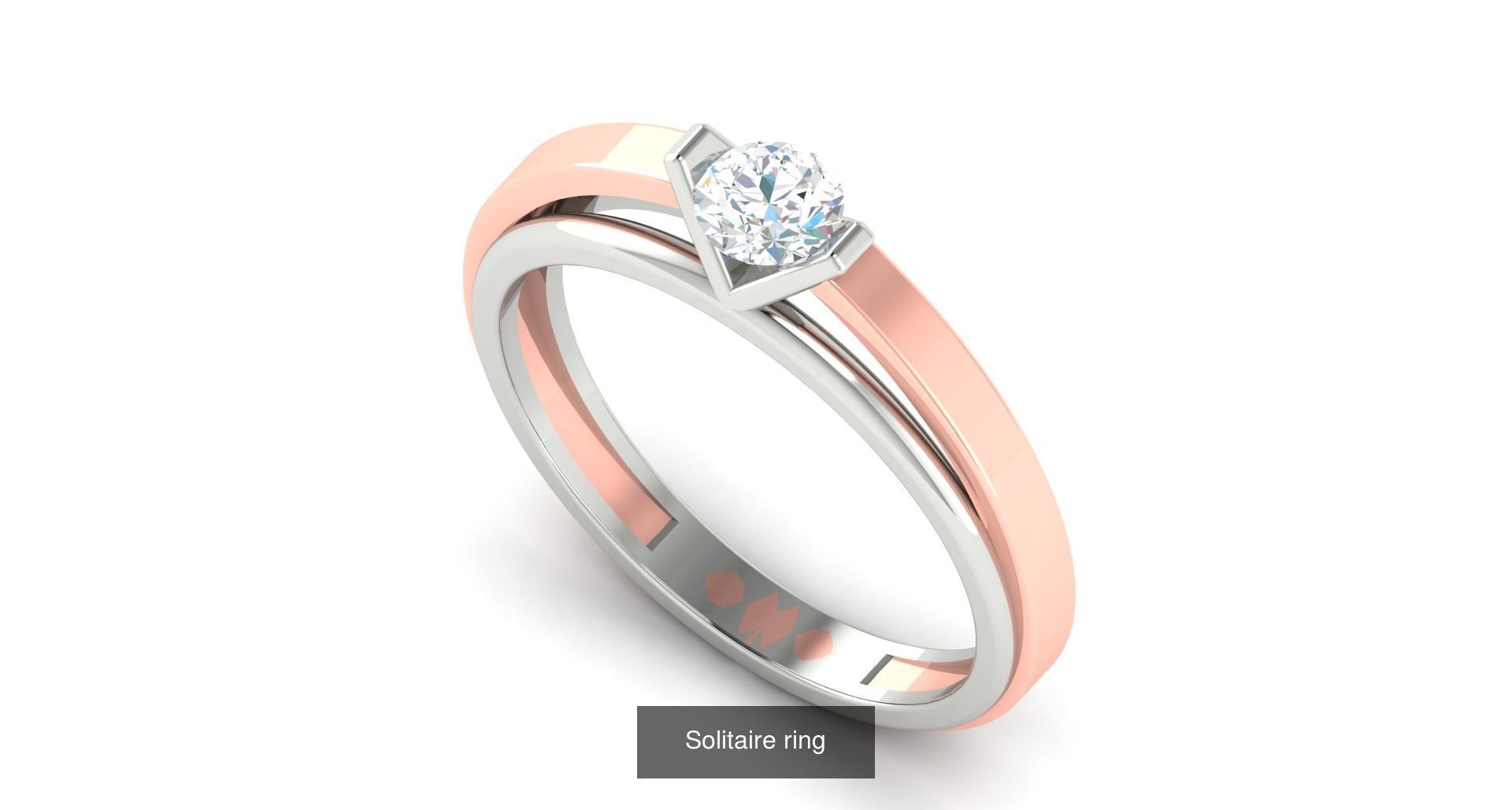 204 Solitaire ring 3D Model Collection_128