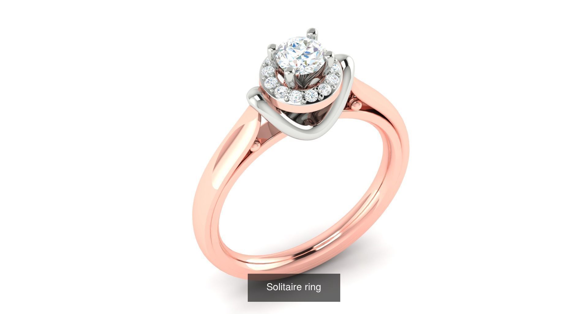 204 Solitaire ring 3D Model Collection_204