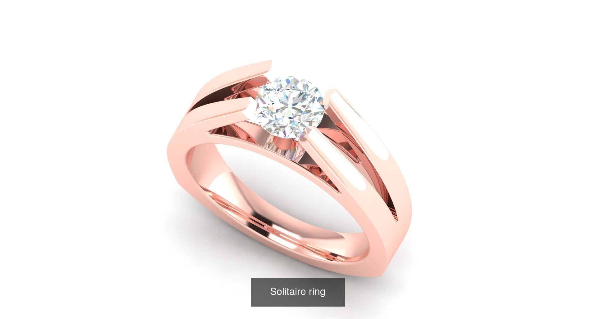 204 Solitaire ring 3D Model Collection_50