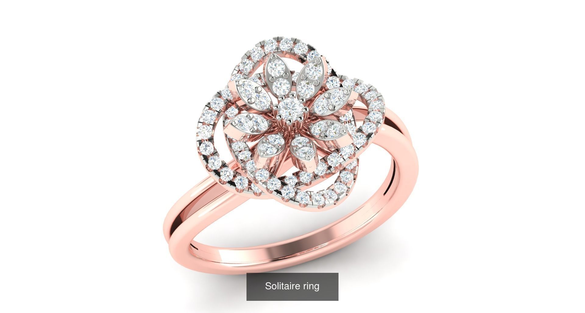 204 Solitaire ring 3D Model Collection_140