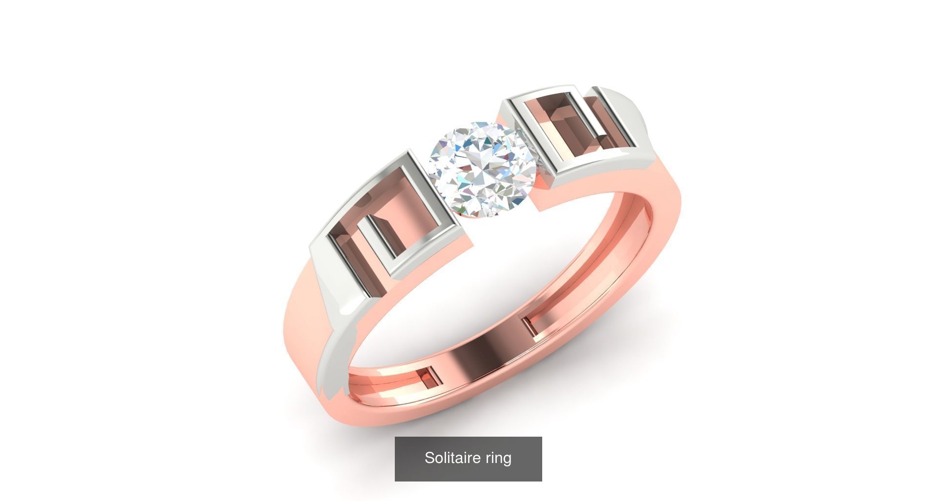 204 Solitaire ring 3D Model Collection_136
