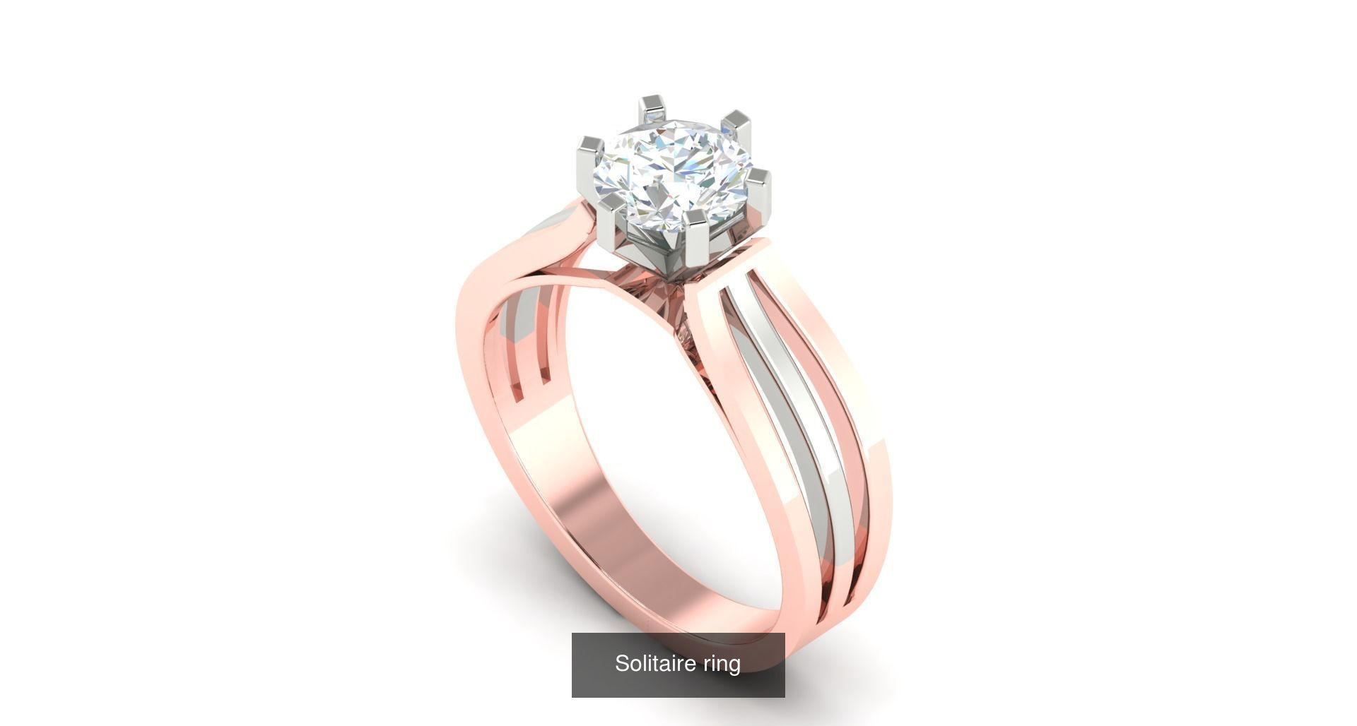 204 Solitaire ring 3D Model Collection_95