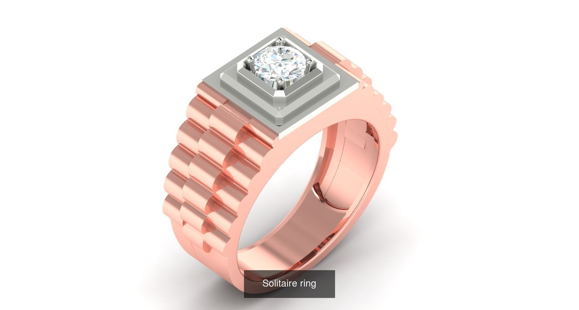 204 Solitaire ring 3D Model Collection_98