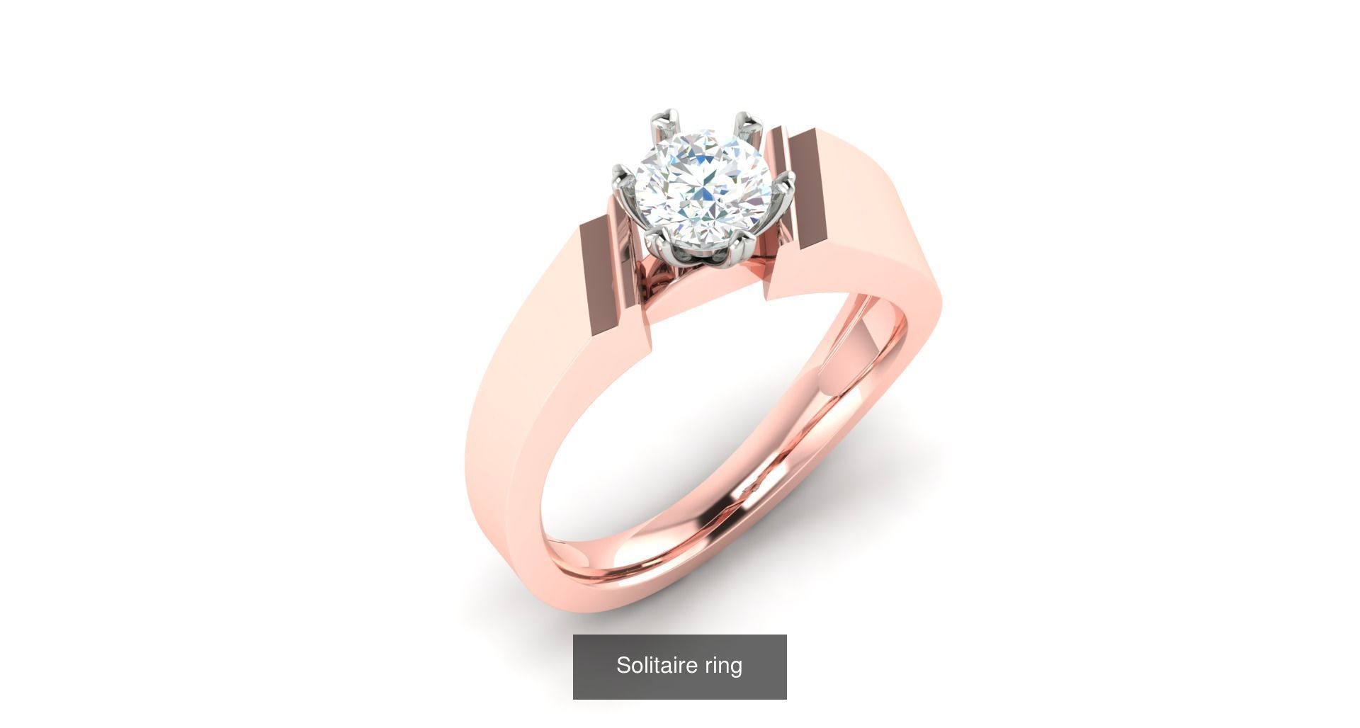 204 Solitaire ring 3D Model Collection_40