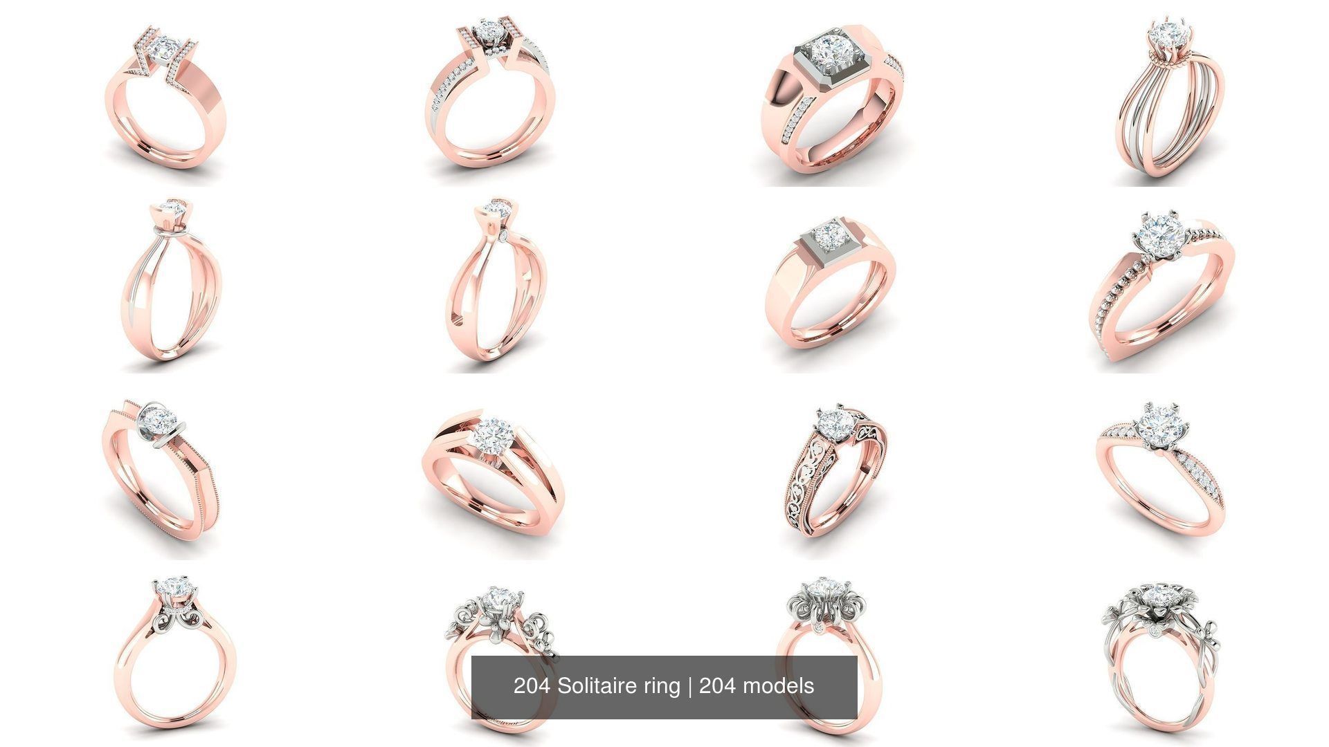 204 Solitaire ring 3D Model Collection_2