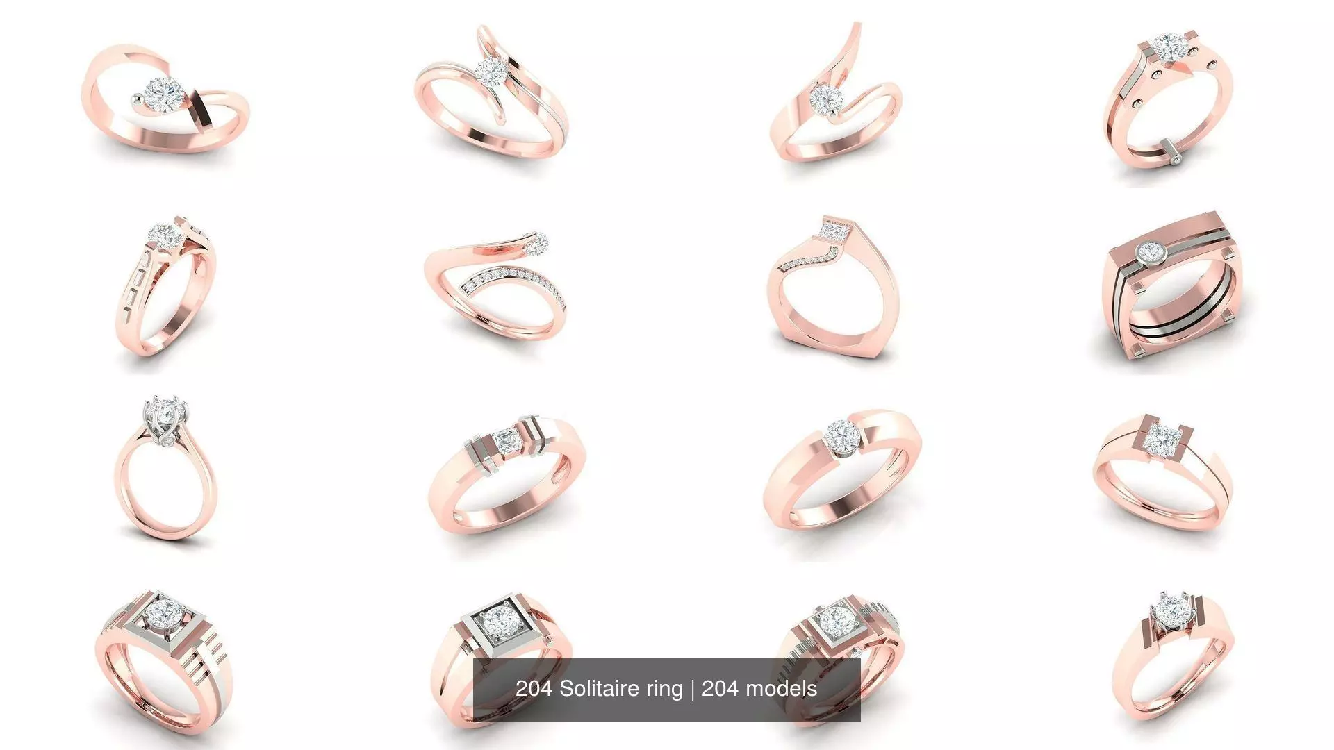 204 Solitaire ring 3D Model Collection_0