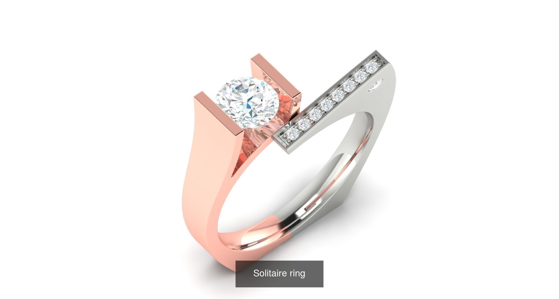 204 Solitaire ring 3D Model Collection_161
