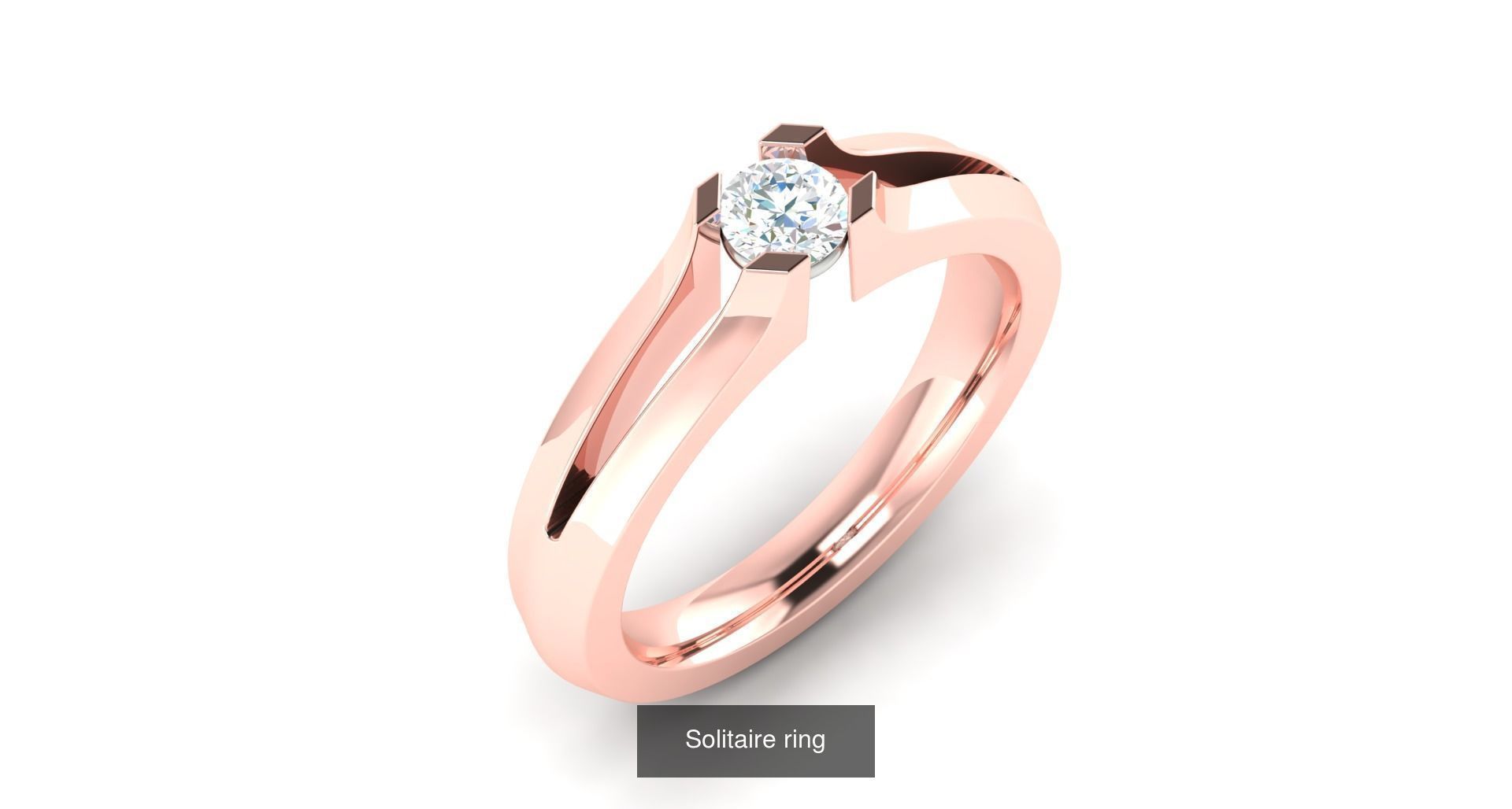 204 Solitaire ring 3D Model Collection_169