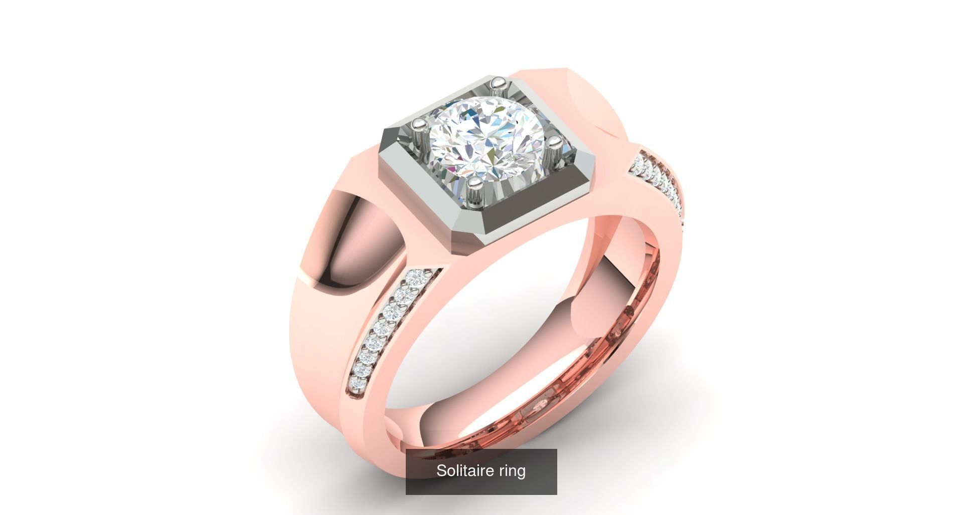 204 Solitaire ring 3D Model Collection_43