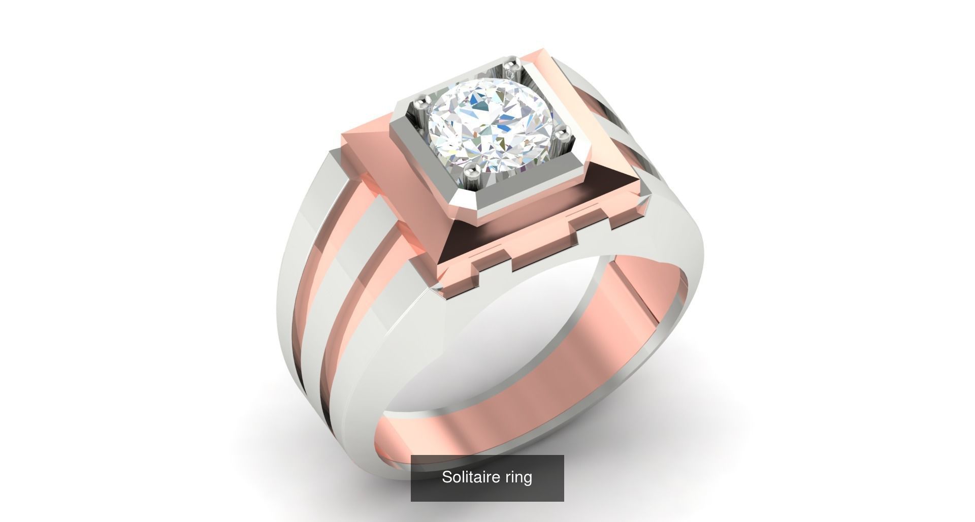 204 Solitaire ring 3D Model Collection_131
