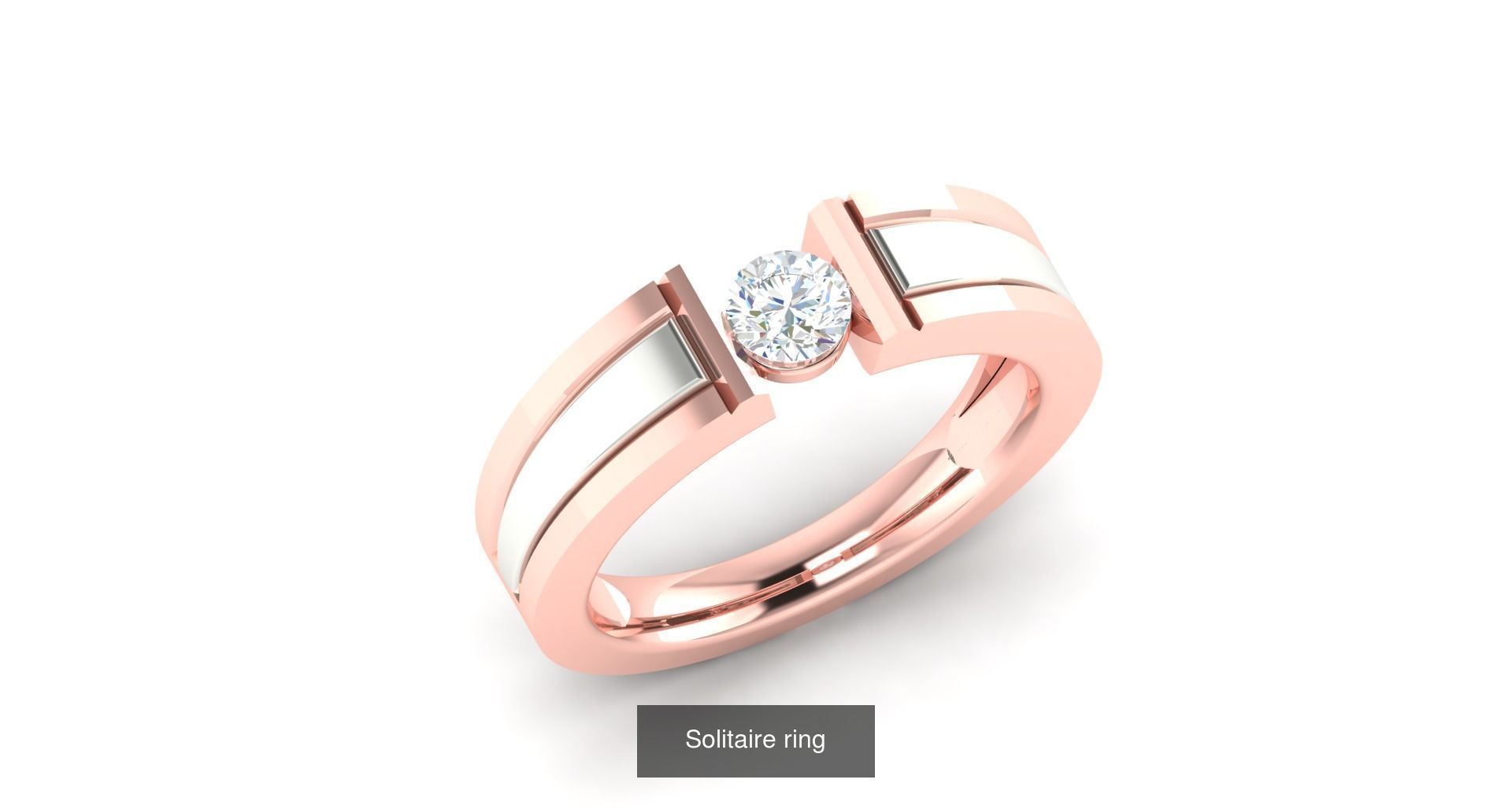 204 Solitaire ring 3D Model Collection_79