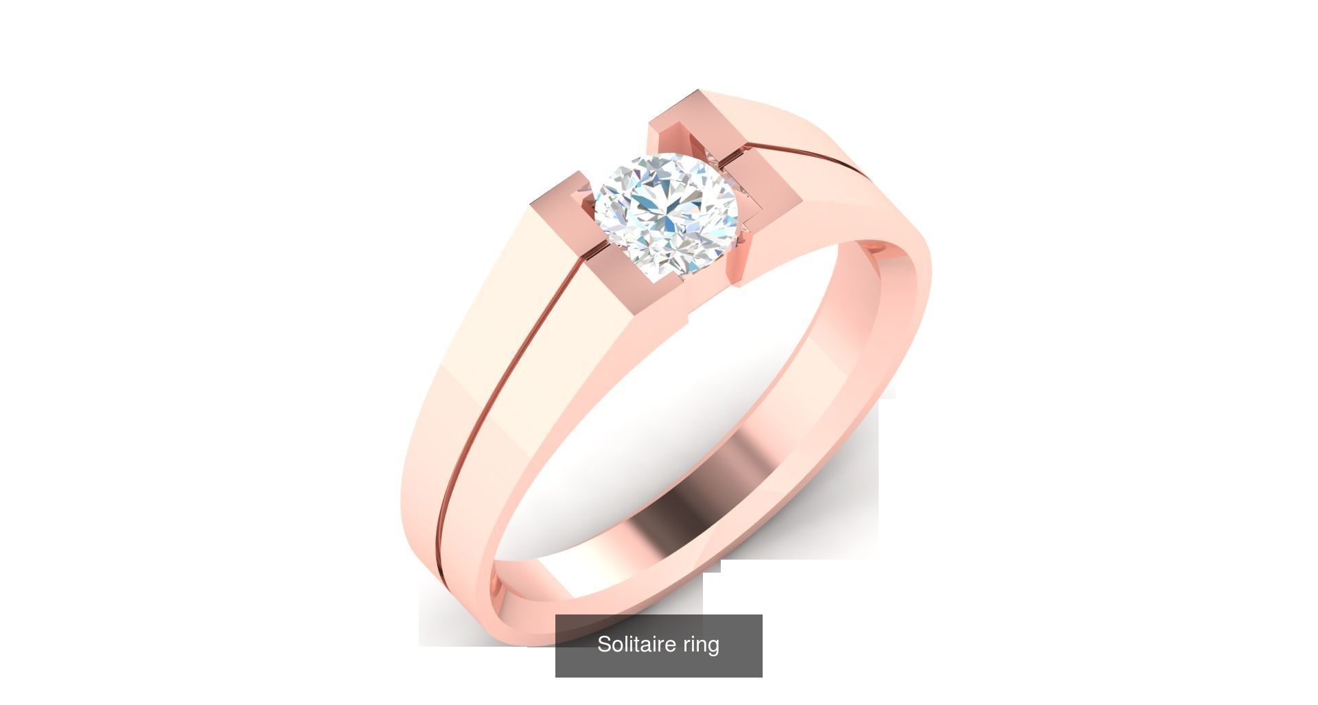 204 Solitaire ring 3D Model Collection_166