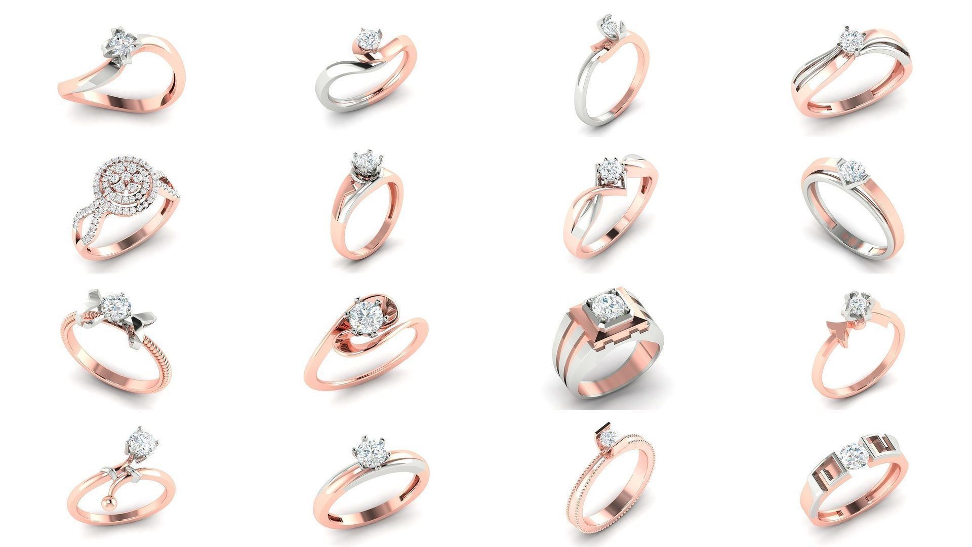 204 Solitaire ring 3D Model Collection_11