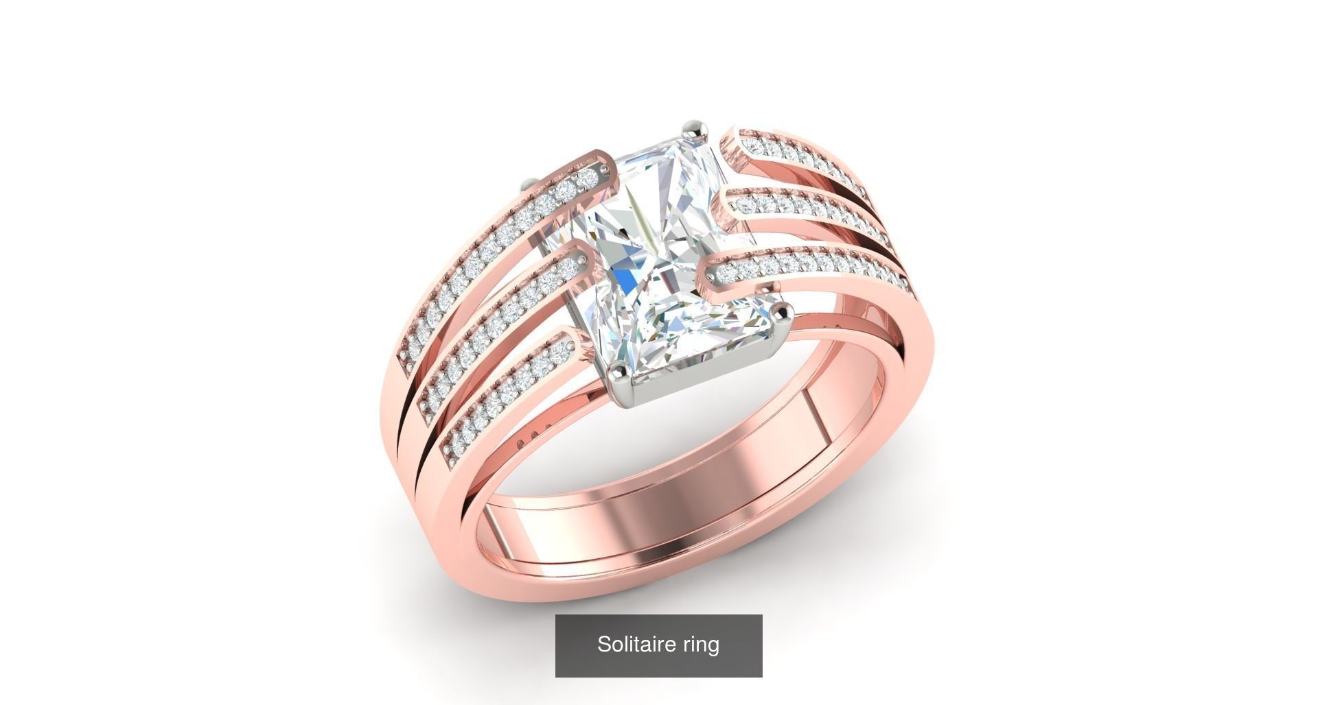 204 Solitaire ring 3D Model Collection_67