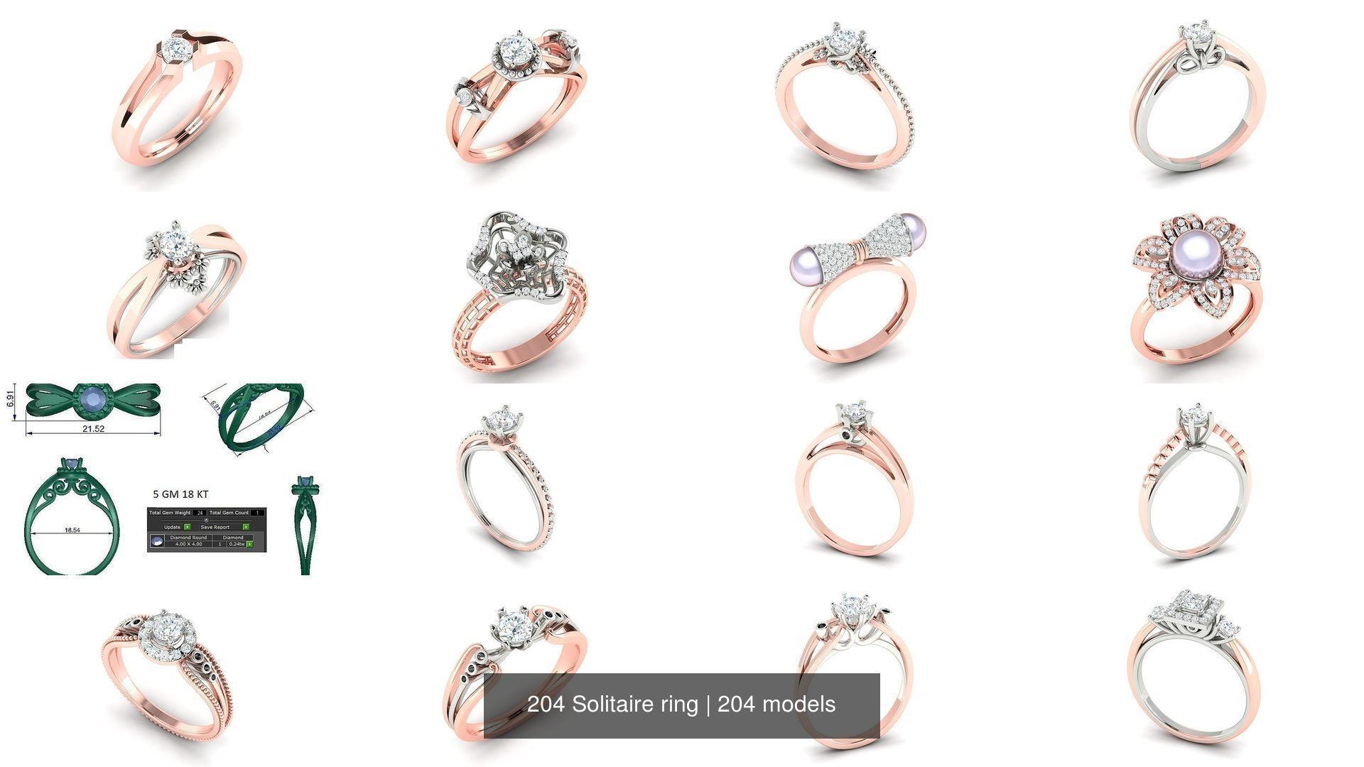 204 Solitaire ring 3D Model Collection_18