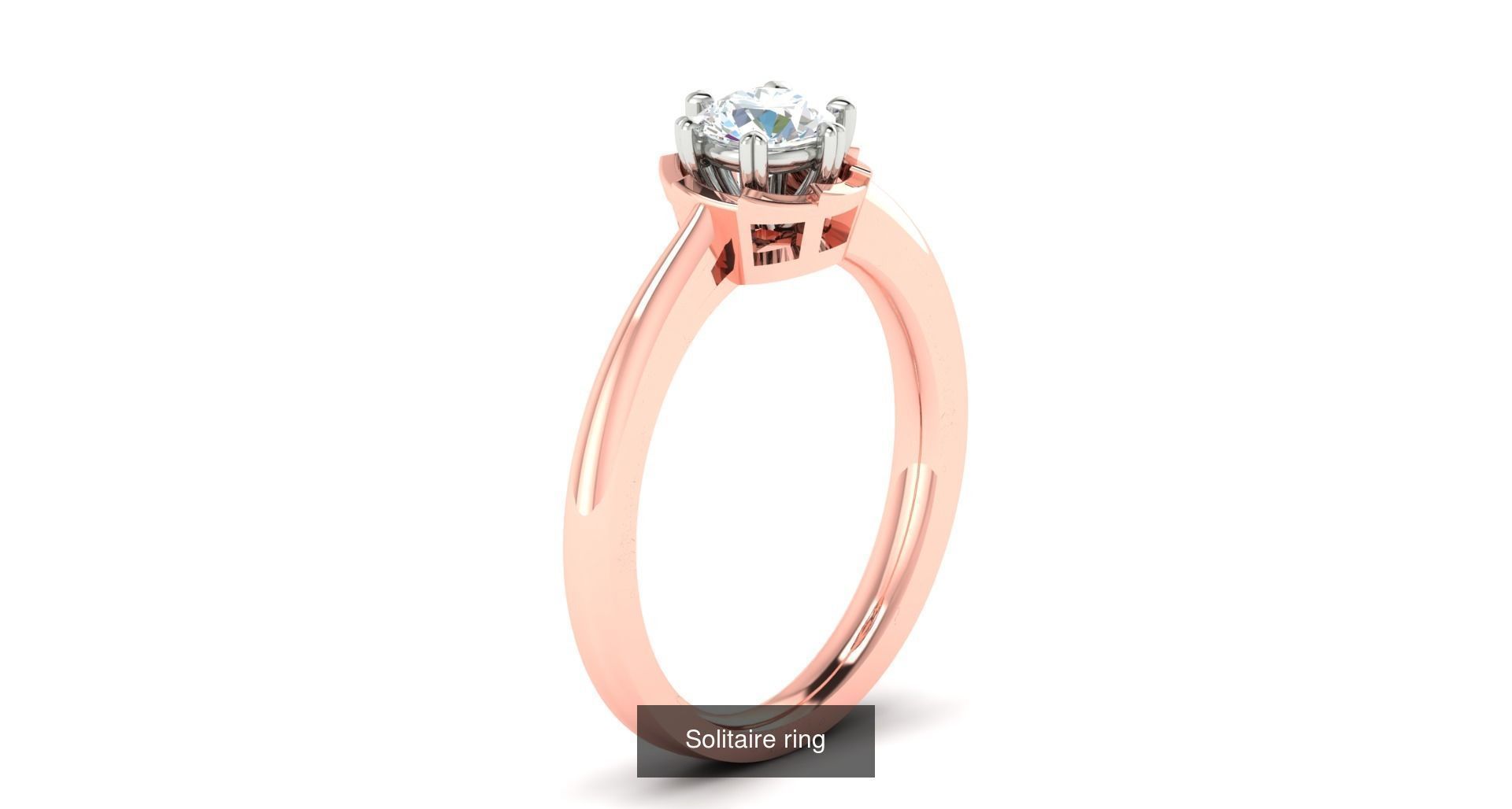 204 Solitaire ring 3D Model Collection_105
