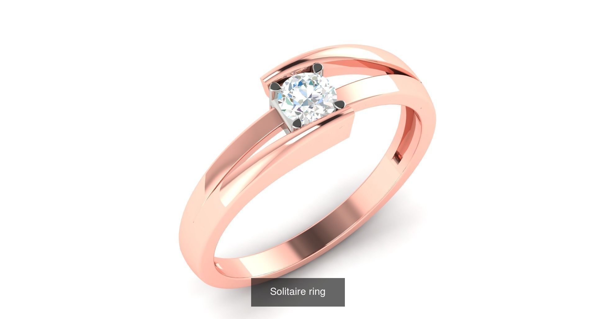 204 Solitaire ring 3D Model Collection_115