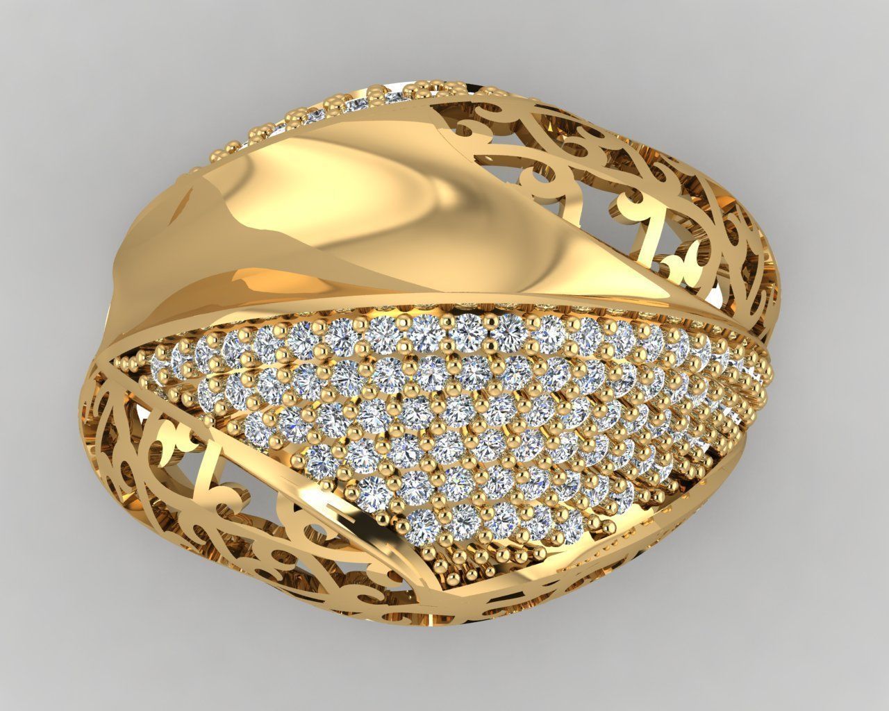 Woman Rings 3D 3D print model_2
