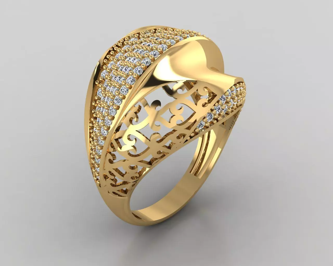Woman Rings 3D 3D print model_0