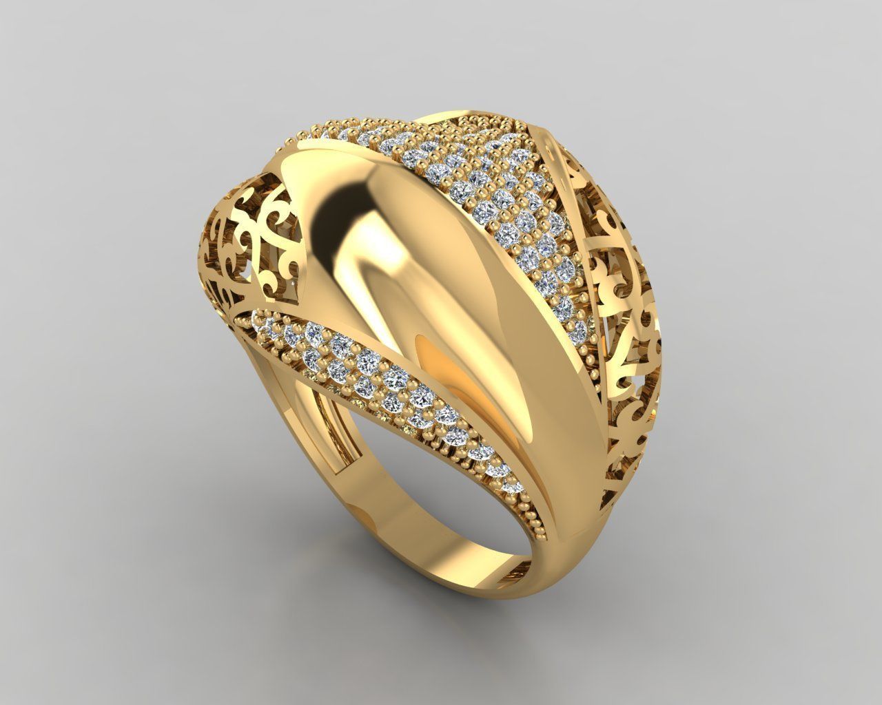 Woman Rings 3D 3D print model_1