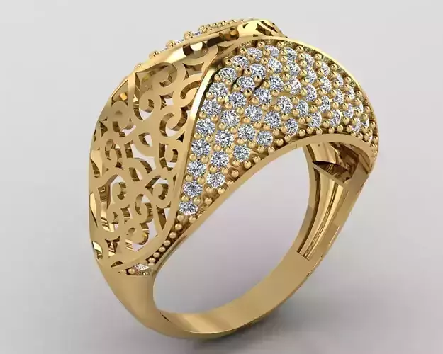  Woman Rings 3D