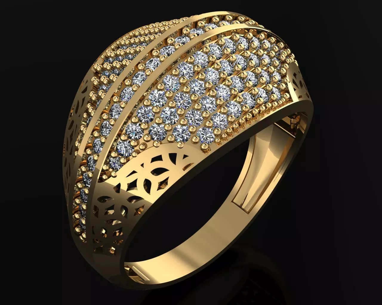 Woman Rings 3D 3D print model_0