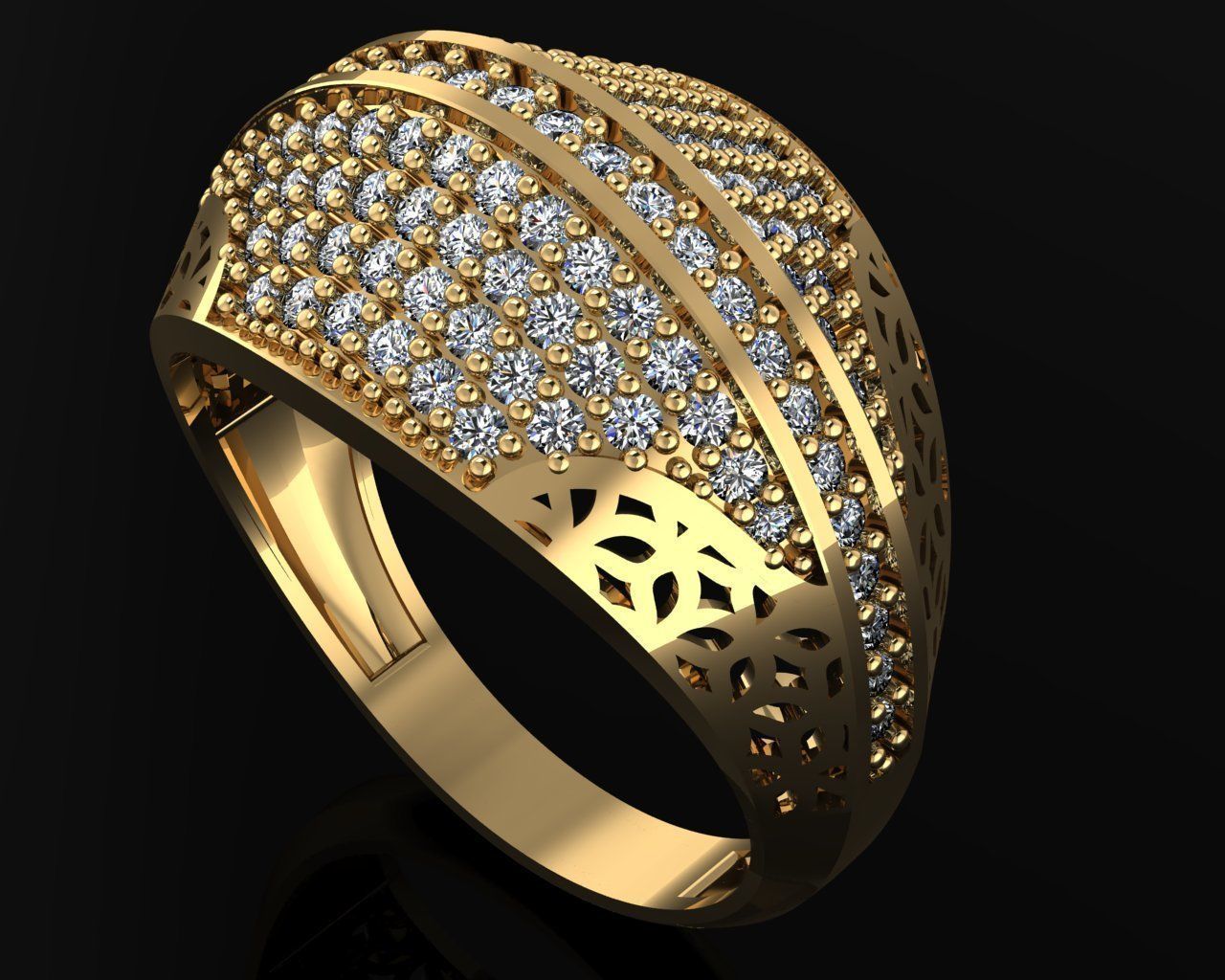 Woman Rings 3D 3D print model_1