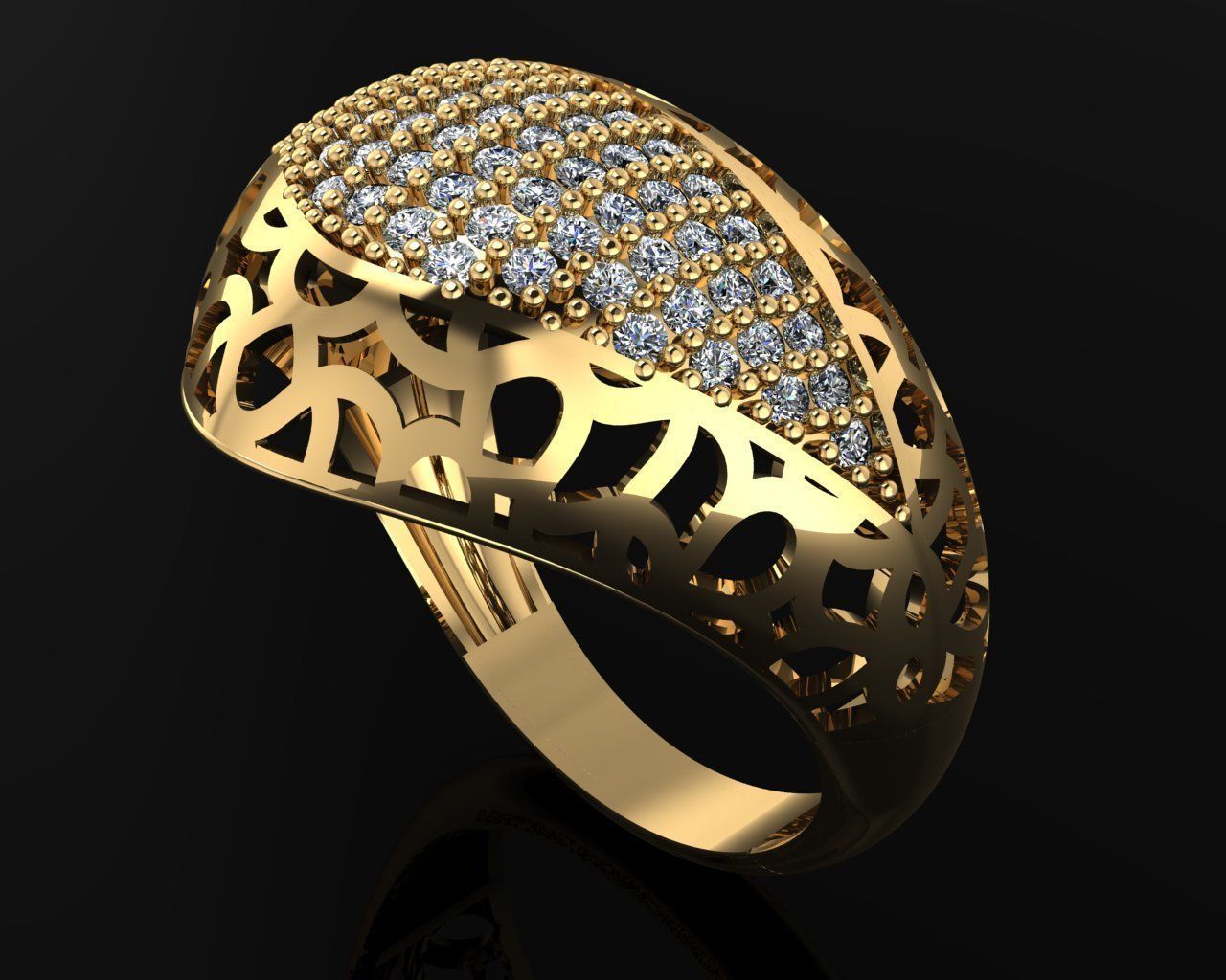 Woman Rings 3D 3D print model_1