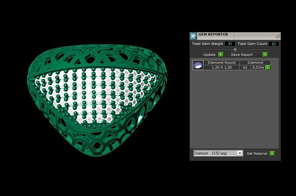 Woman Rings 3D 3D print model_3