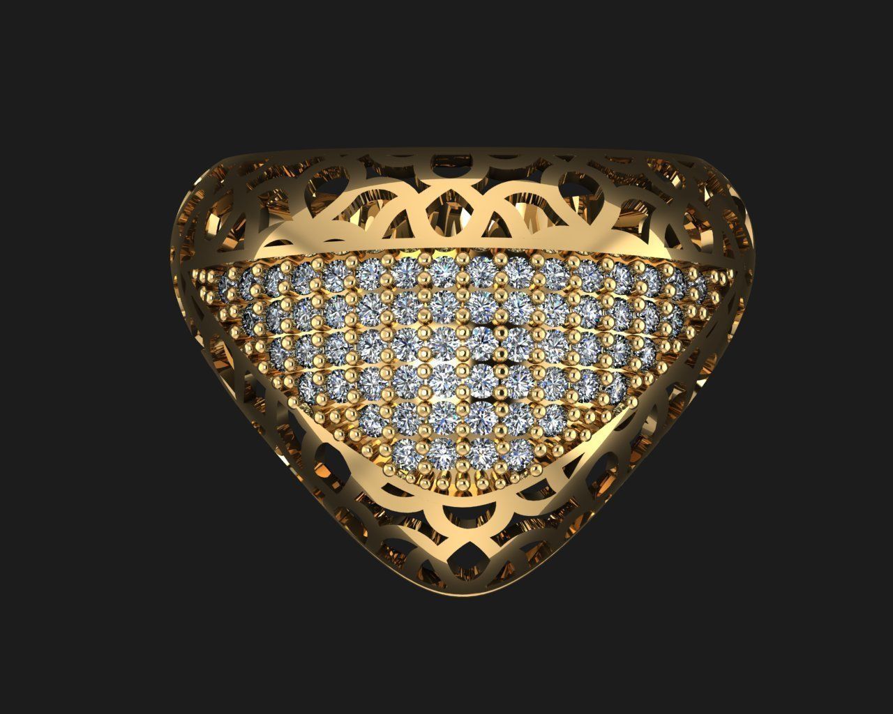 Woman Rings 3D 3D print model_2