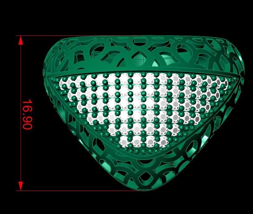 Woman Rings 3D 3D print model_4