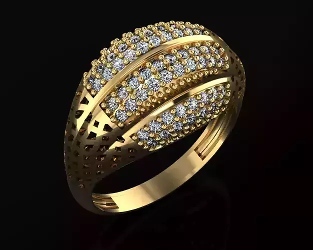  Woman Rings 3D