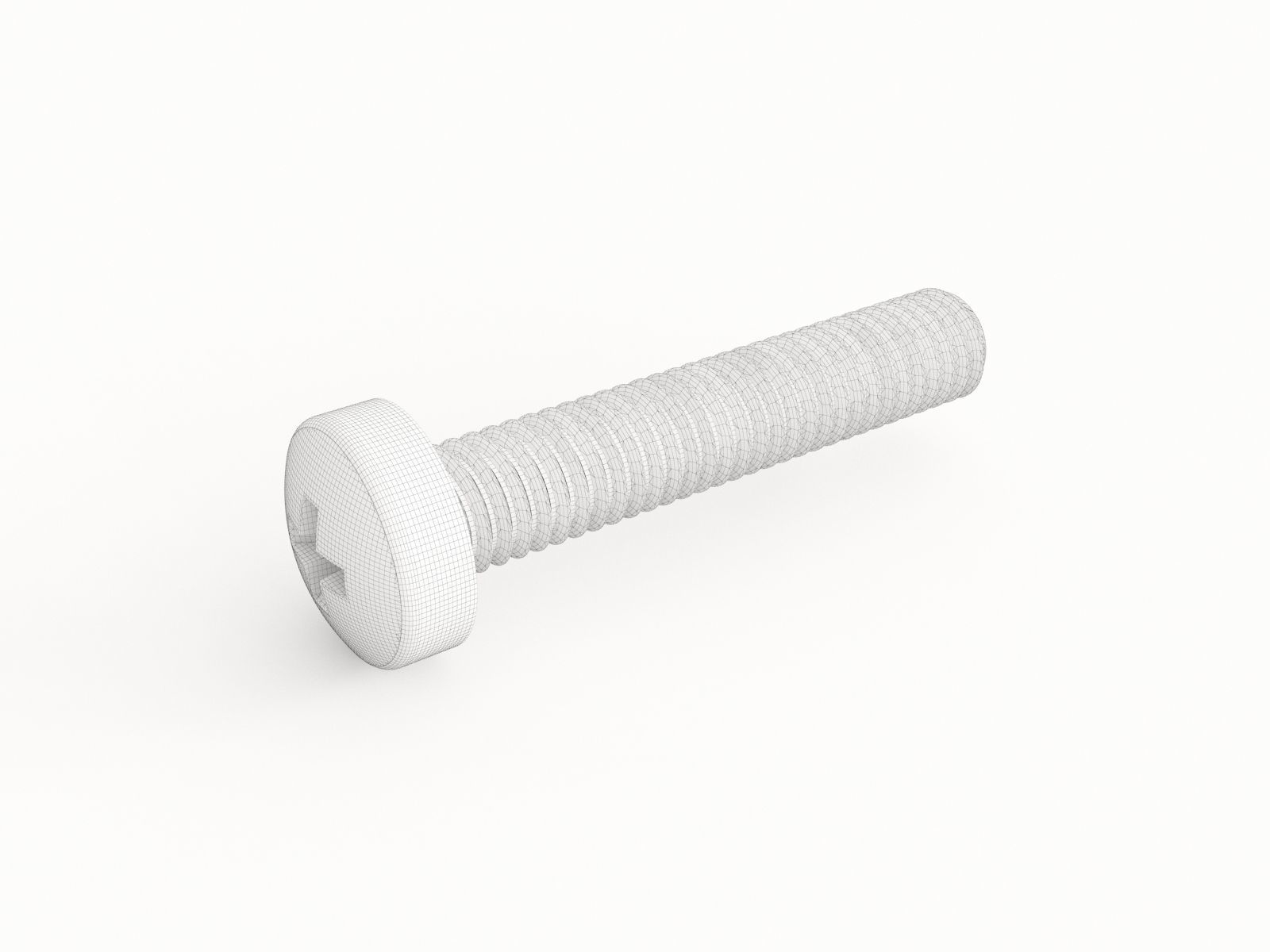 Screw 100 3D model_1