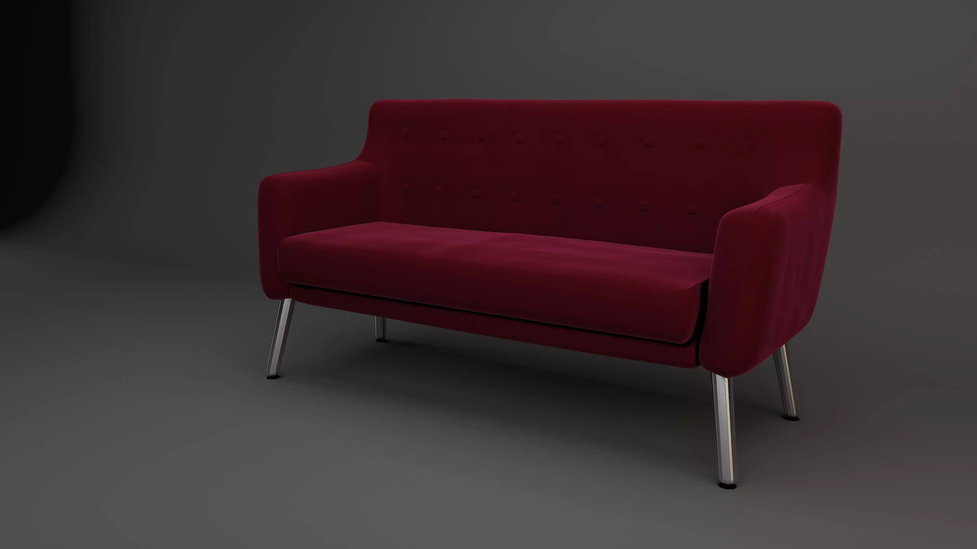 Sofa - furniture Free low-poly 3D model