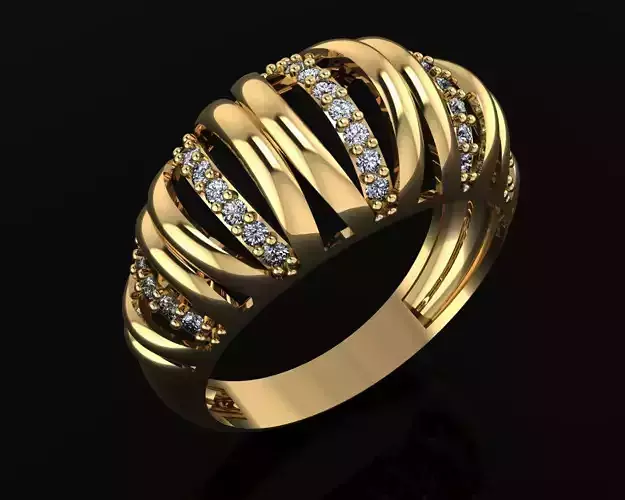 Woman Rings 3D 3D print model