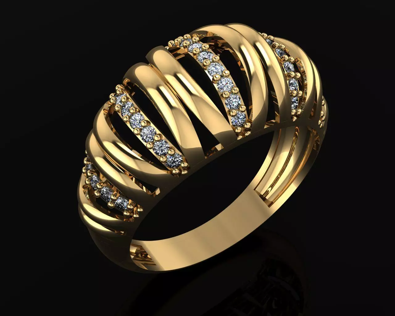  Woman Rings 3D 3D print model_0