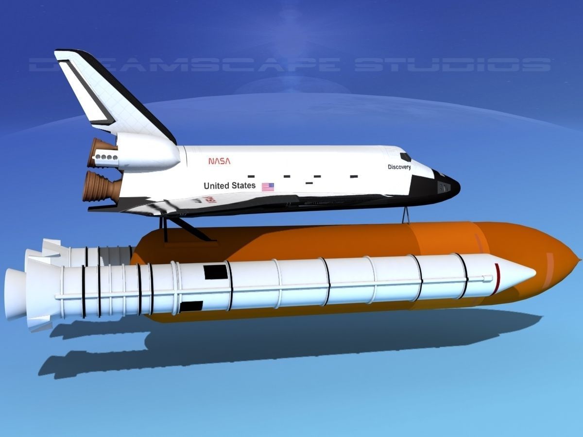 STS Shuttle Discovery Launch MP 2-1  3D model_4