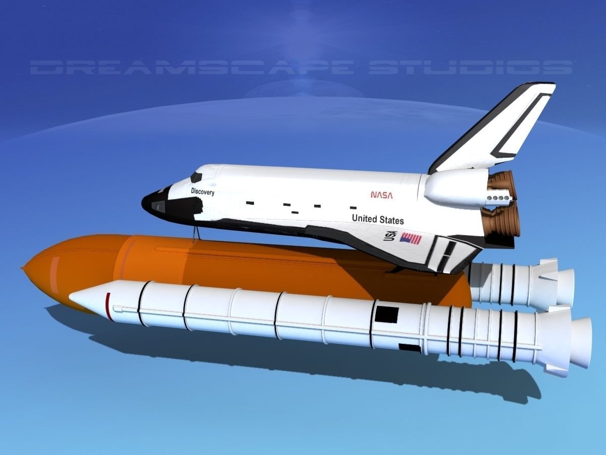 STS Shuttle Discovery Launch MP 2-1  3D model_8