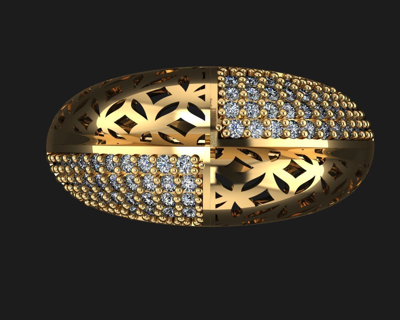 Woman Rings 3D 3D print model_2