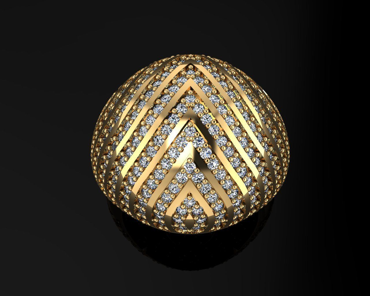 Woman Rings 3D 3D print model_2