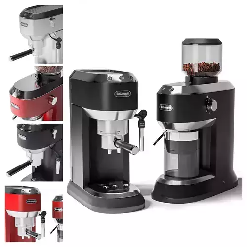 Delonghi Appliances set 4 Low-poly 3D model