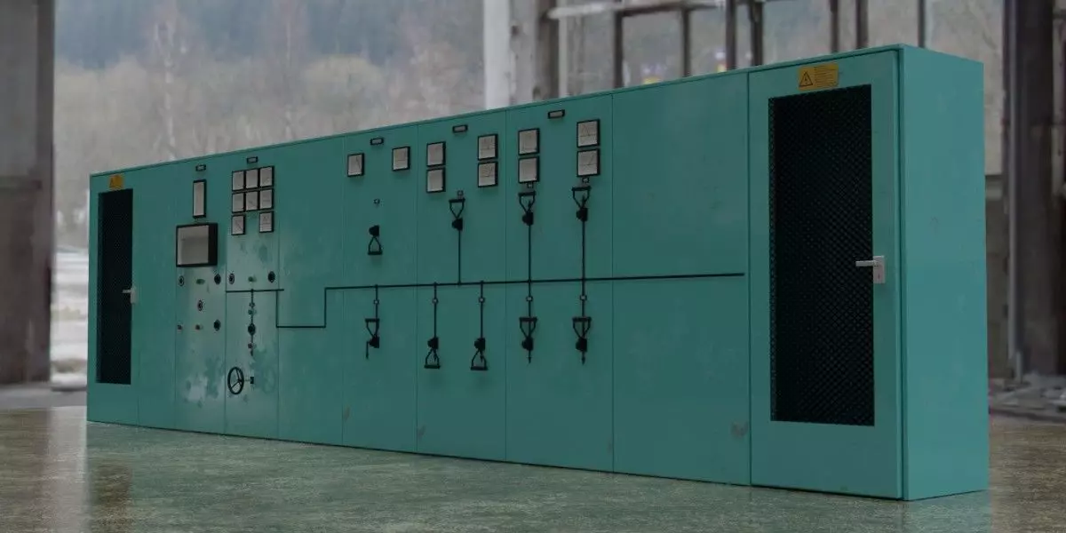 Control Panel Wall 3D model_0