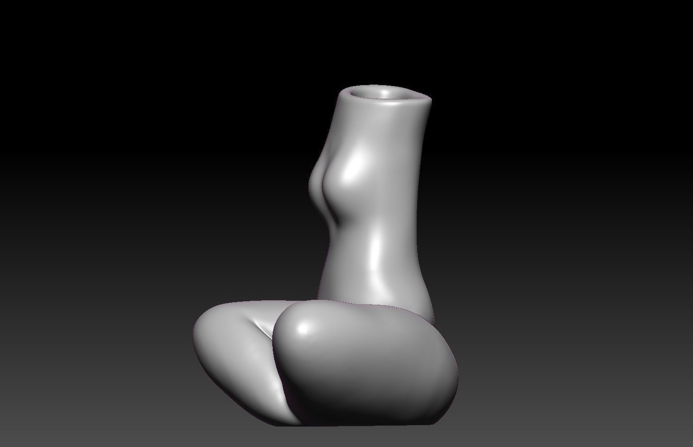 Woman Vase 3D print model_3