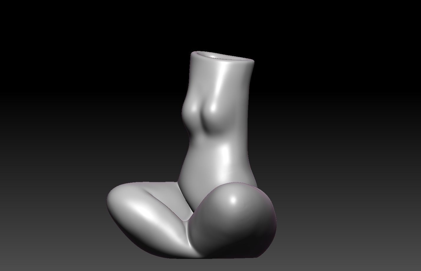 Woman Vase 3D print model_2
