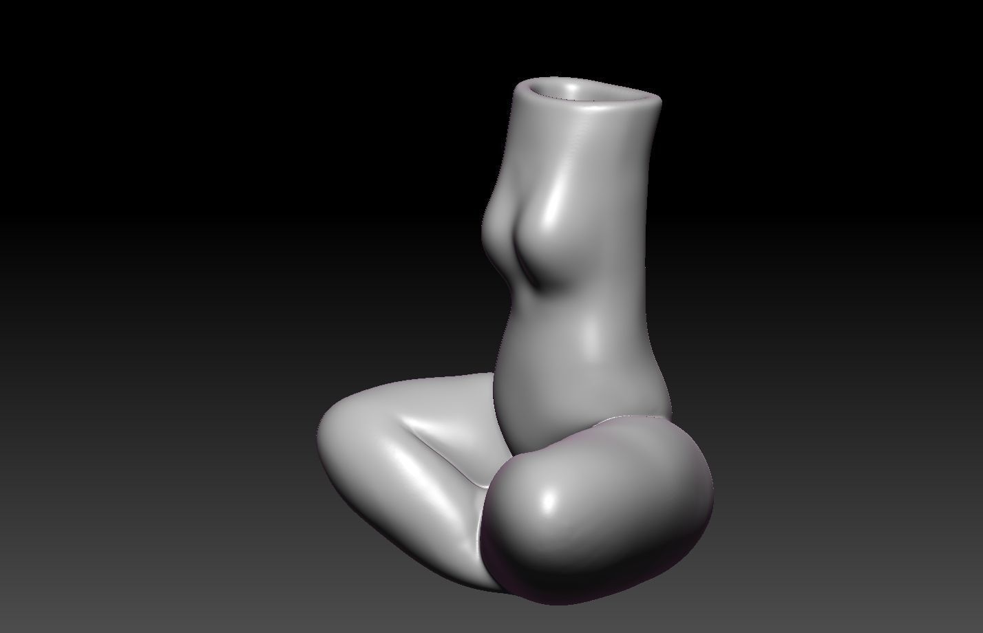 Woman Vase 3D print model_18