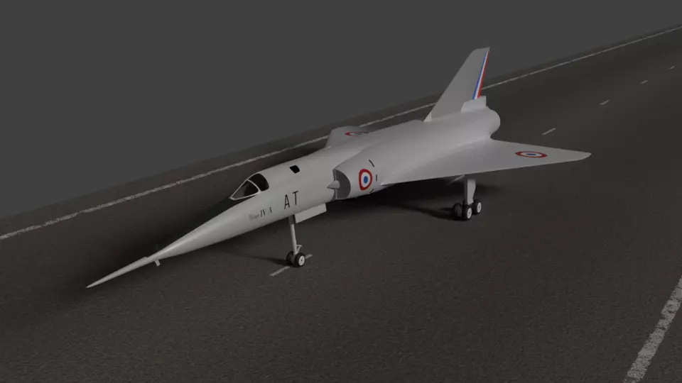 Dassault Mirage IV 3D model_0